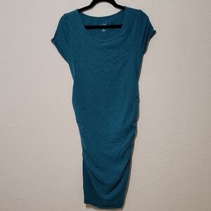 Isabel Maternity by Ingrid & Isabel Teal Sheath Maxi Dress